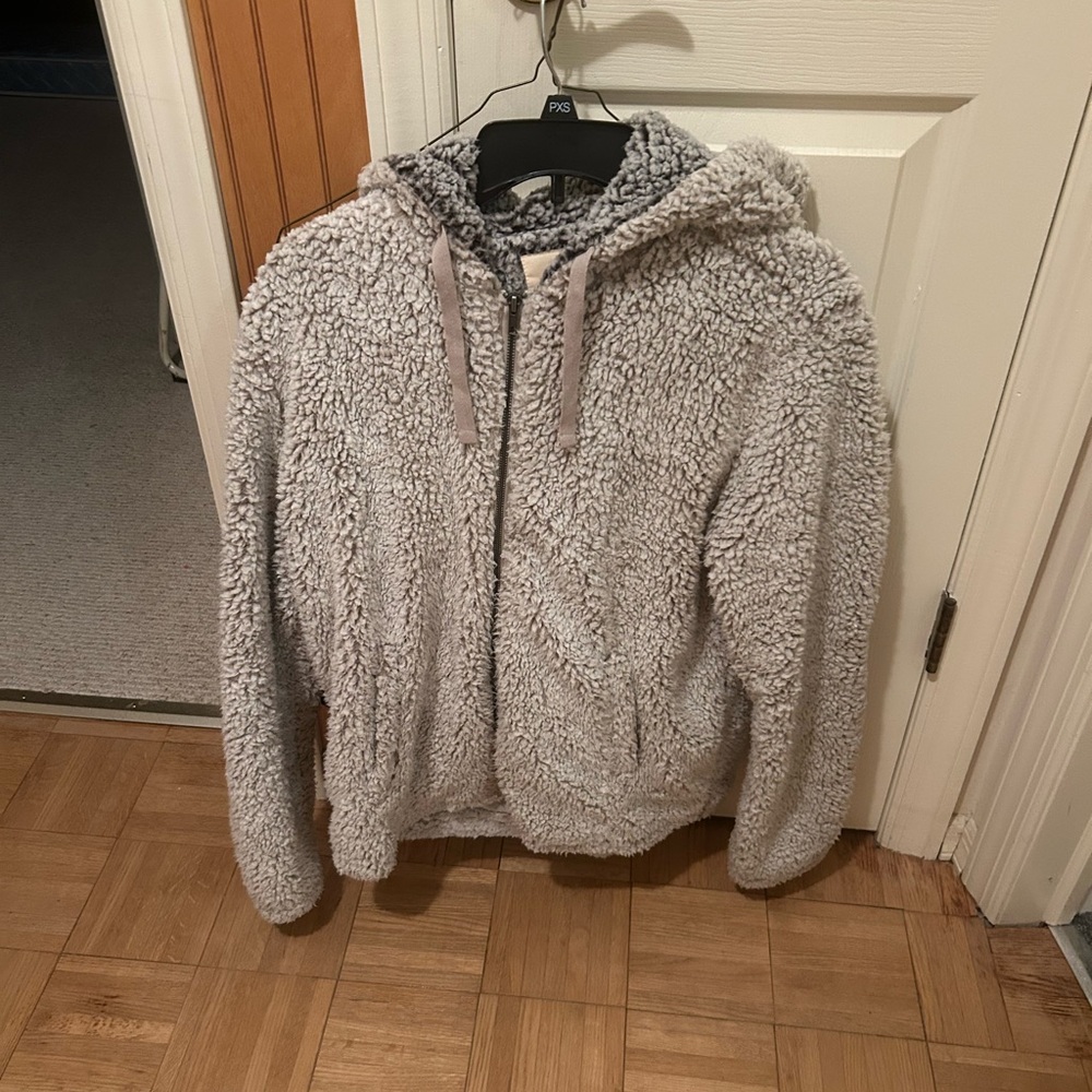 Thread & Supply Gray Sherpa Jacket